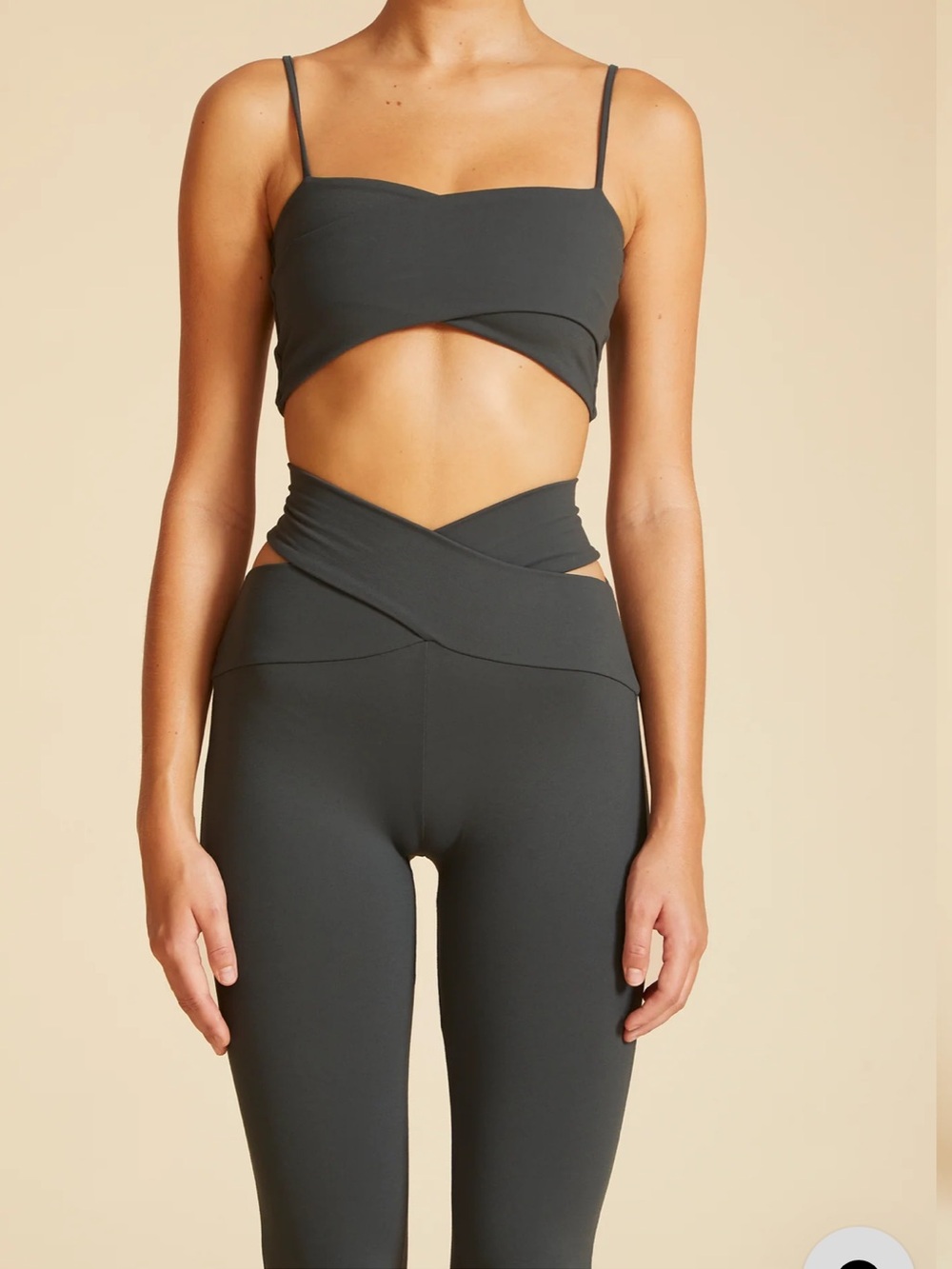 Live The Process Orion Bra Charcoal Gray Size Large